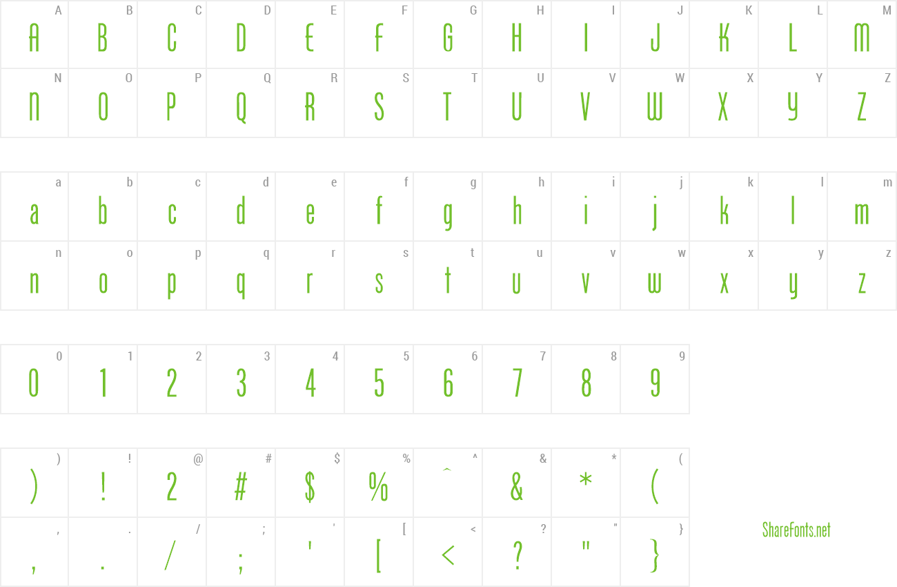 Font PhoenixAmerican preview