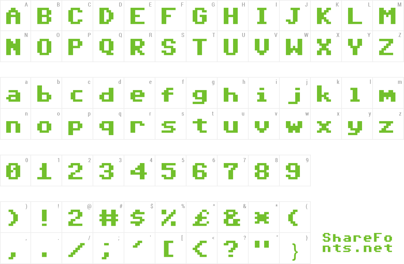 Font Sixty Four preview