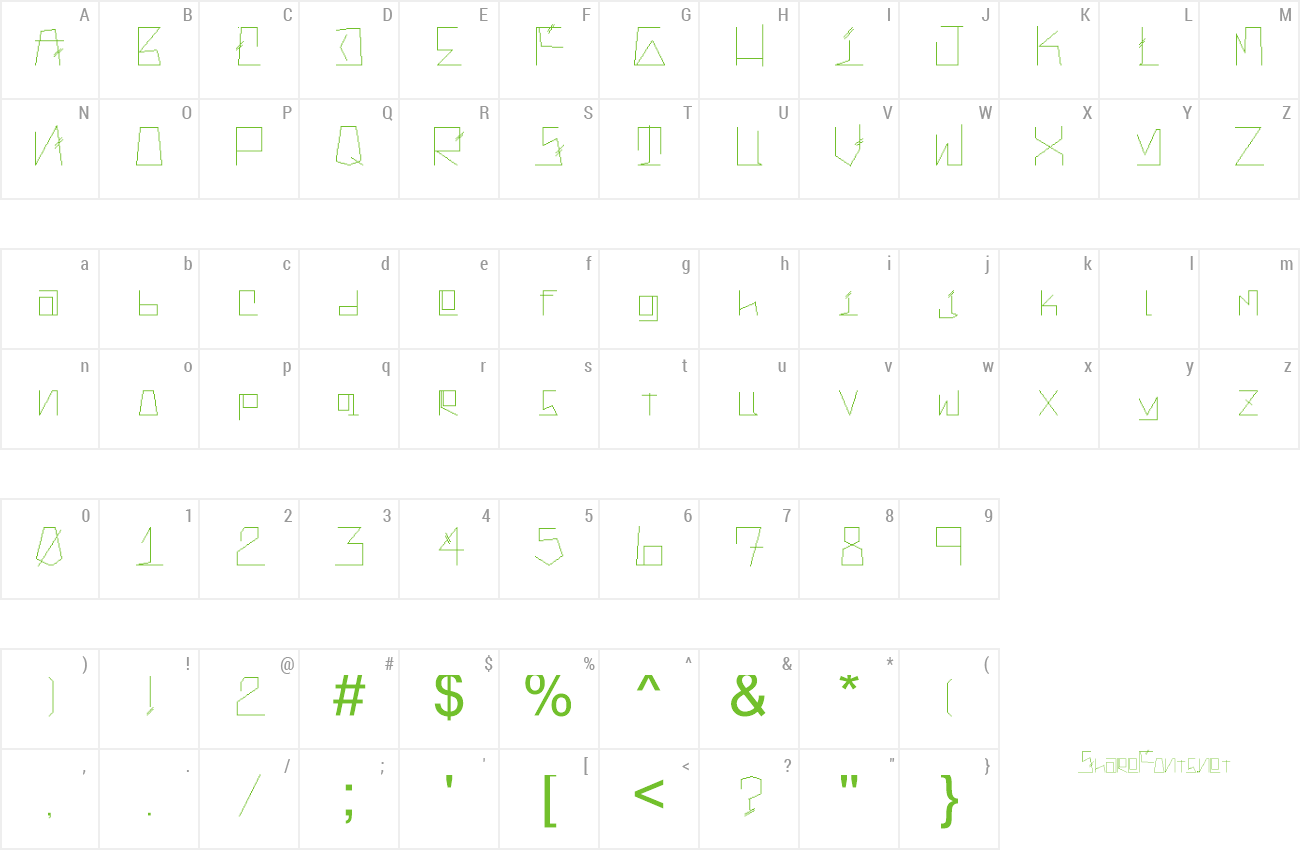 Font SOUTHSIDER preview