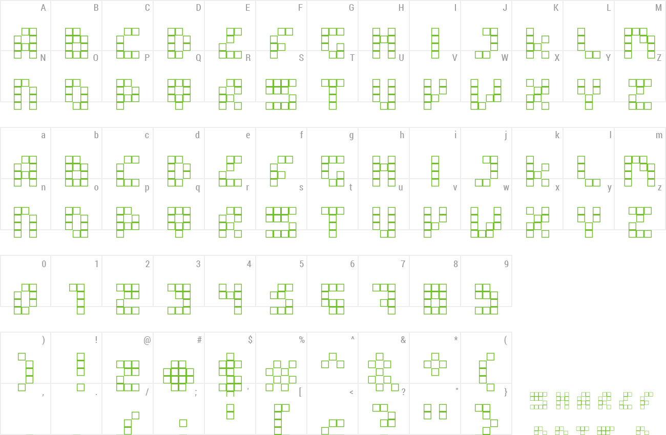 Font Squarehood preview