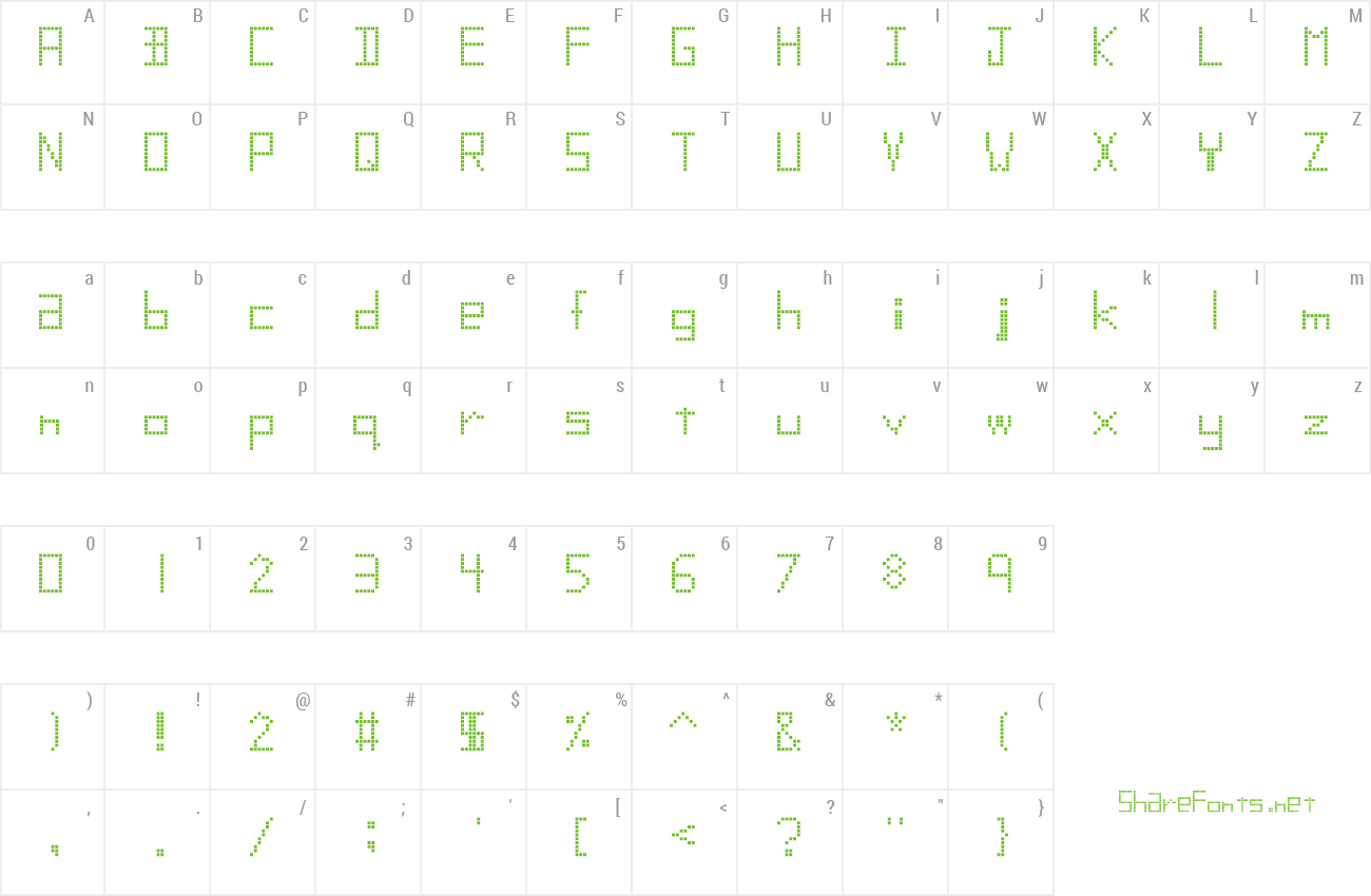 Font Squares Ahoy! preview