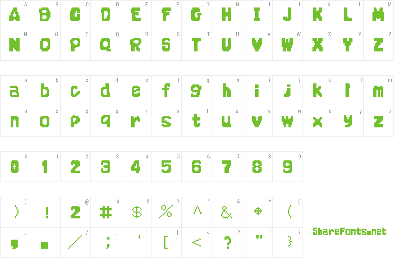 Font Super Mario RPG Font preview