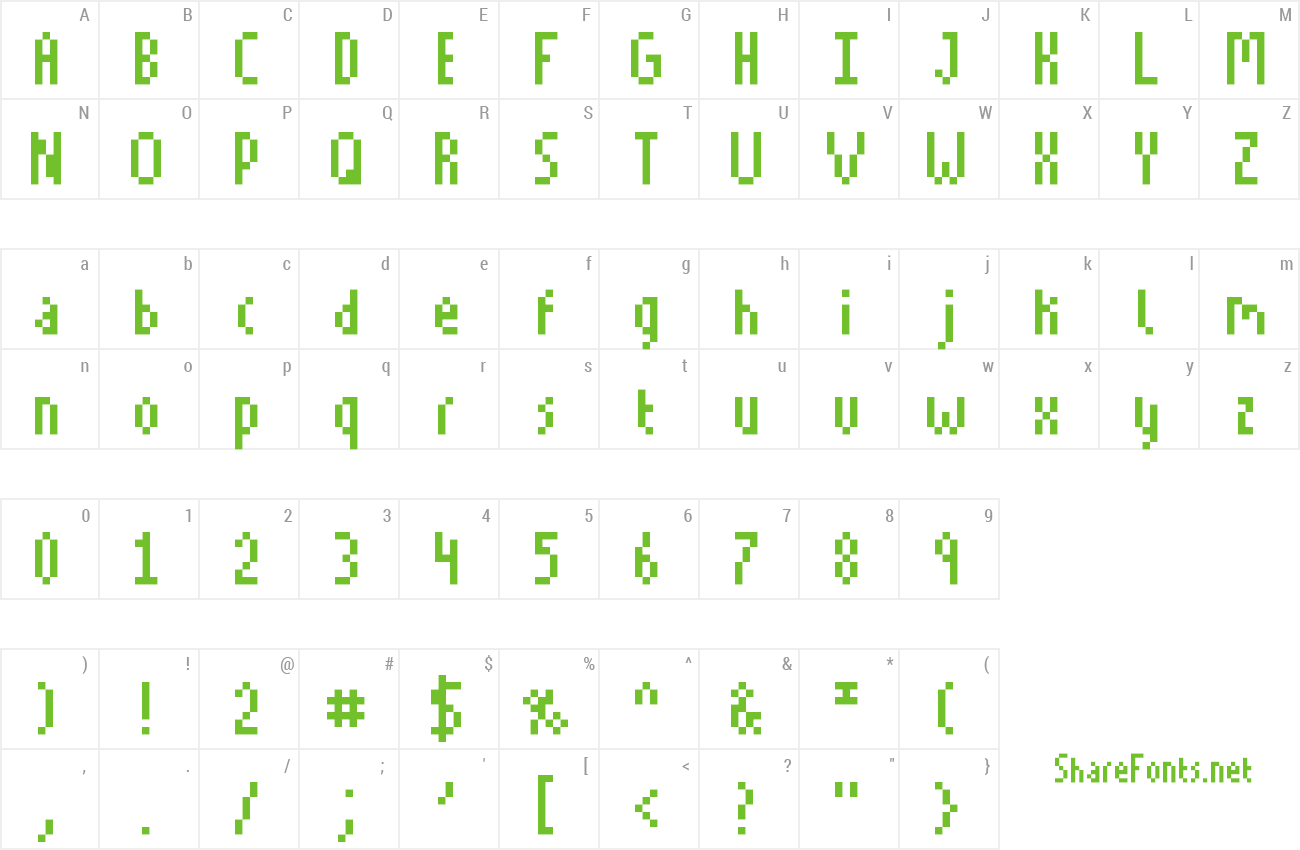 Font Tall and Skinny preview