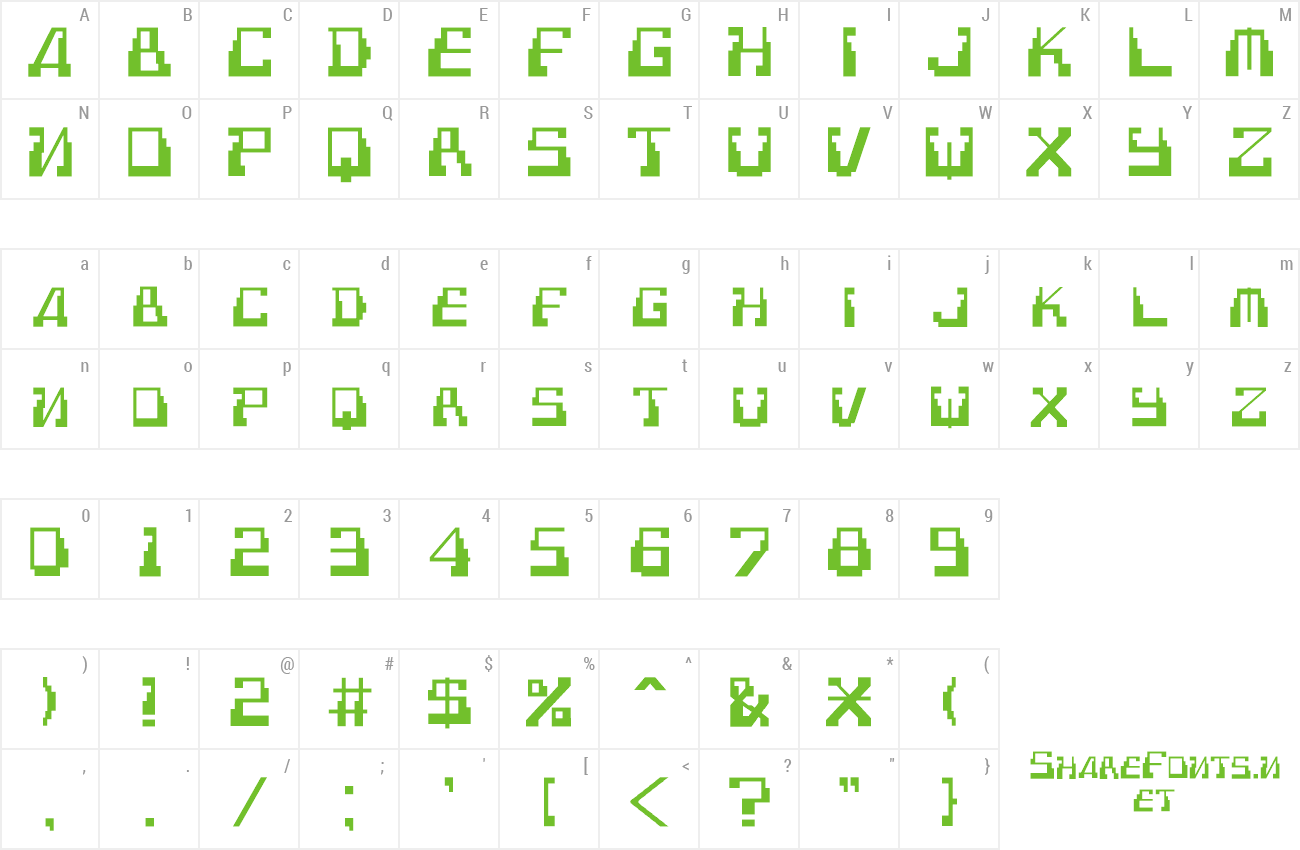 Font Technodelic preview
