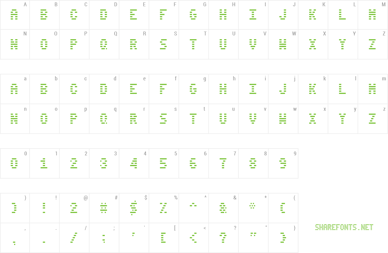 Font Terminal Scanlines preview