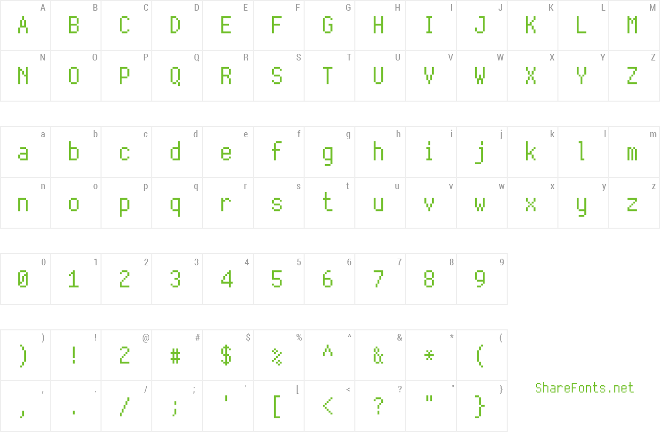 Font Terminalscope preview