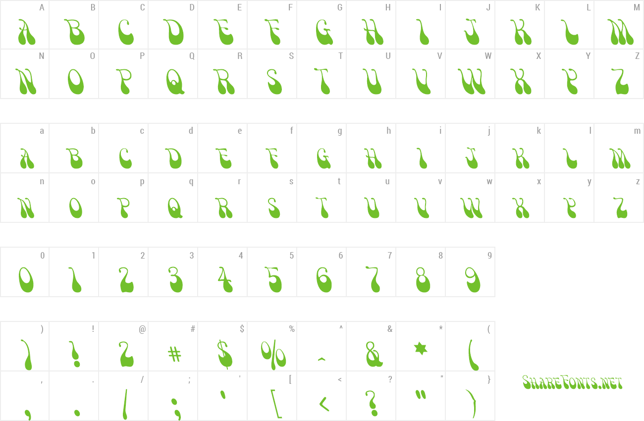 Font Victor Moscoso preview