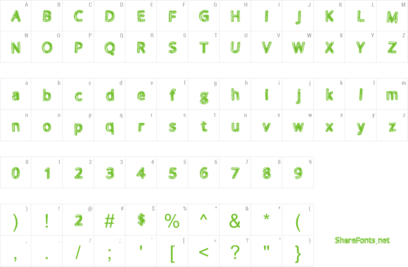 Font Walking Dead preview