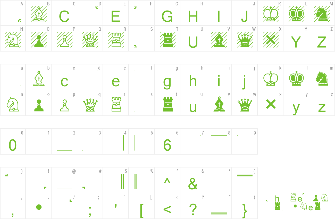 Font Chess-7 preview