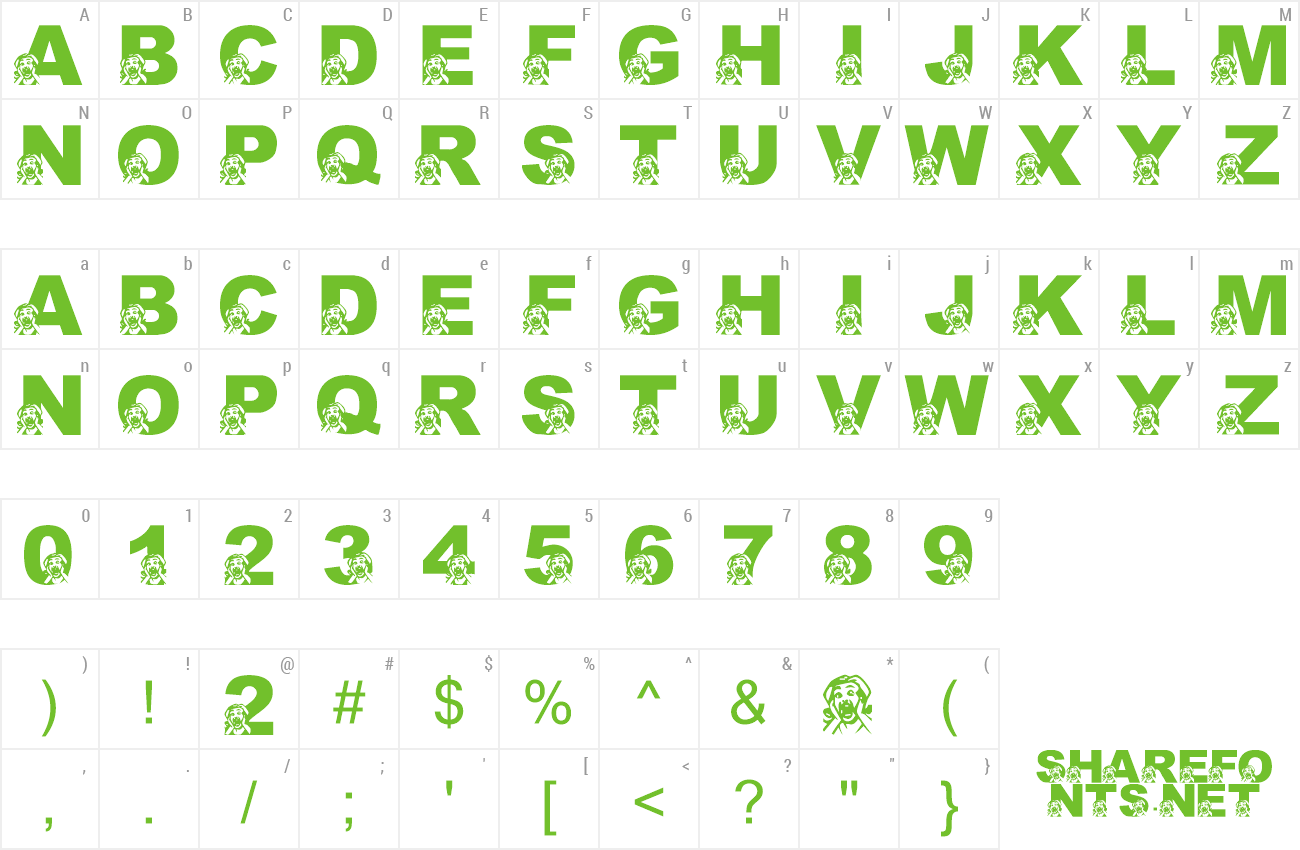 Font LMS Oh The Horror Of It All preview