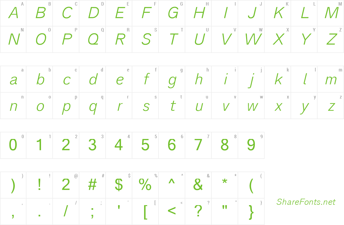 Font Analogue preview