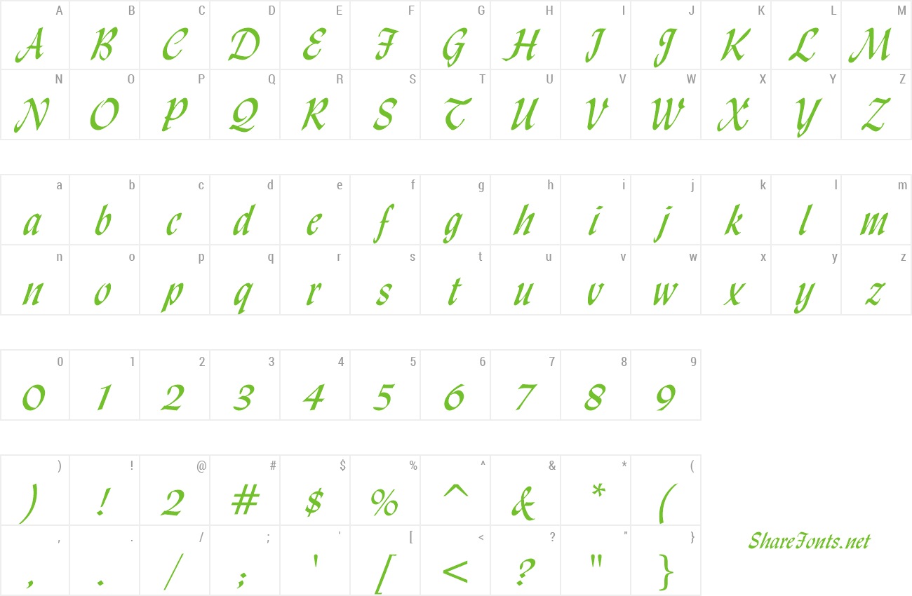 lydian csv bt font