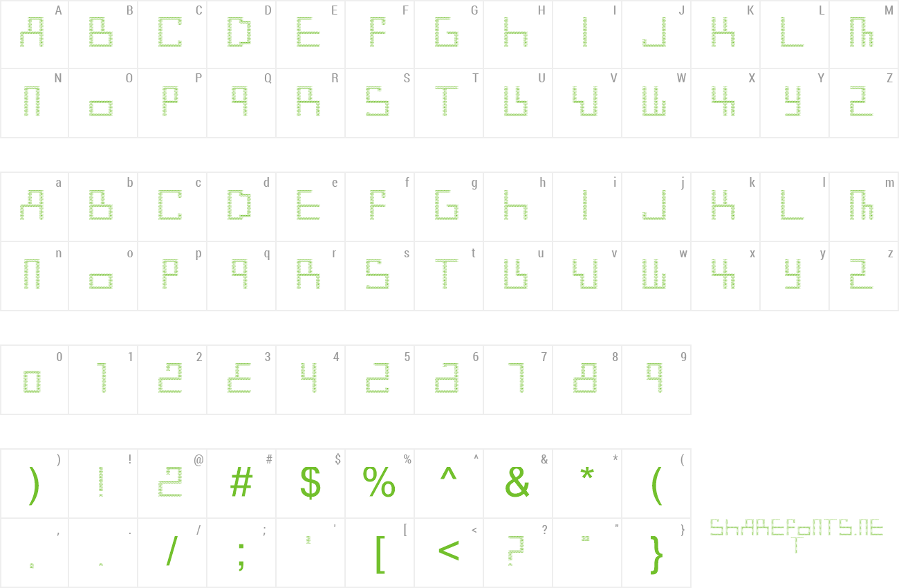 Font 00ne Resonator 123go (for Jokerrabit) preview