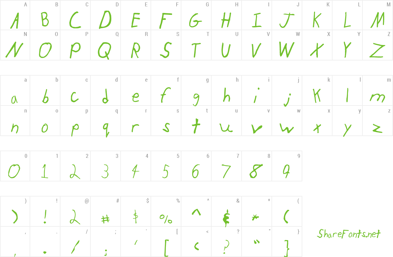 Font Kid preview