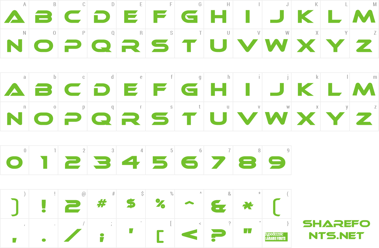 ethnocentric rg regular font