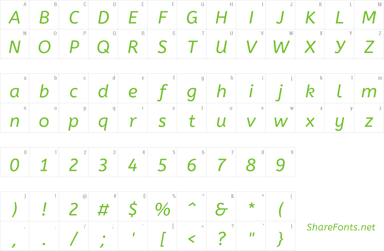 Font ABeeZee preview