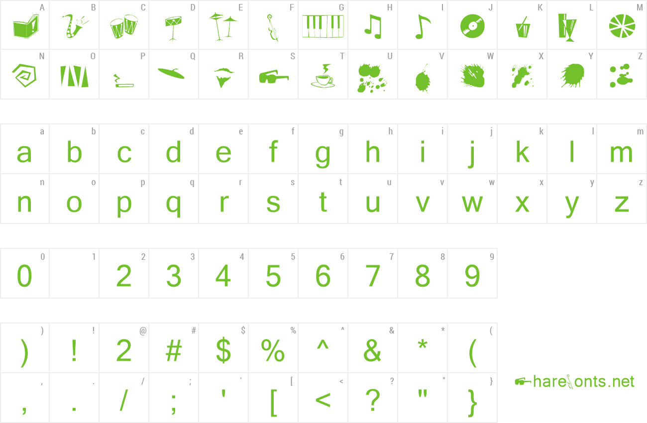 Font DaddyOCrazy preview