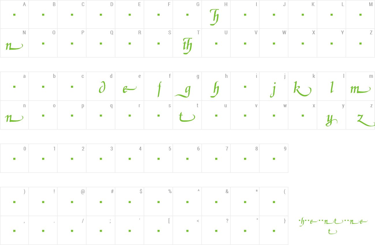 Font DanielaAlternates preview