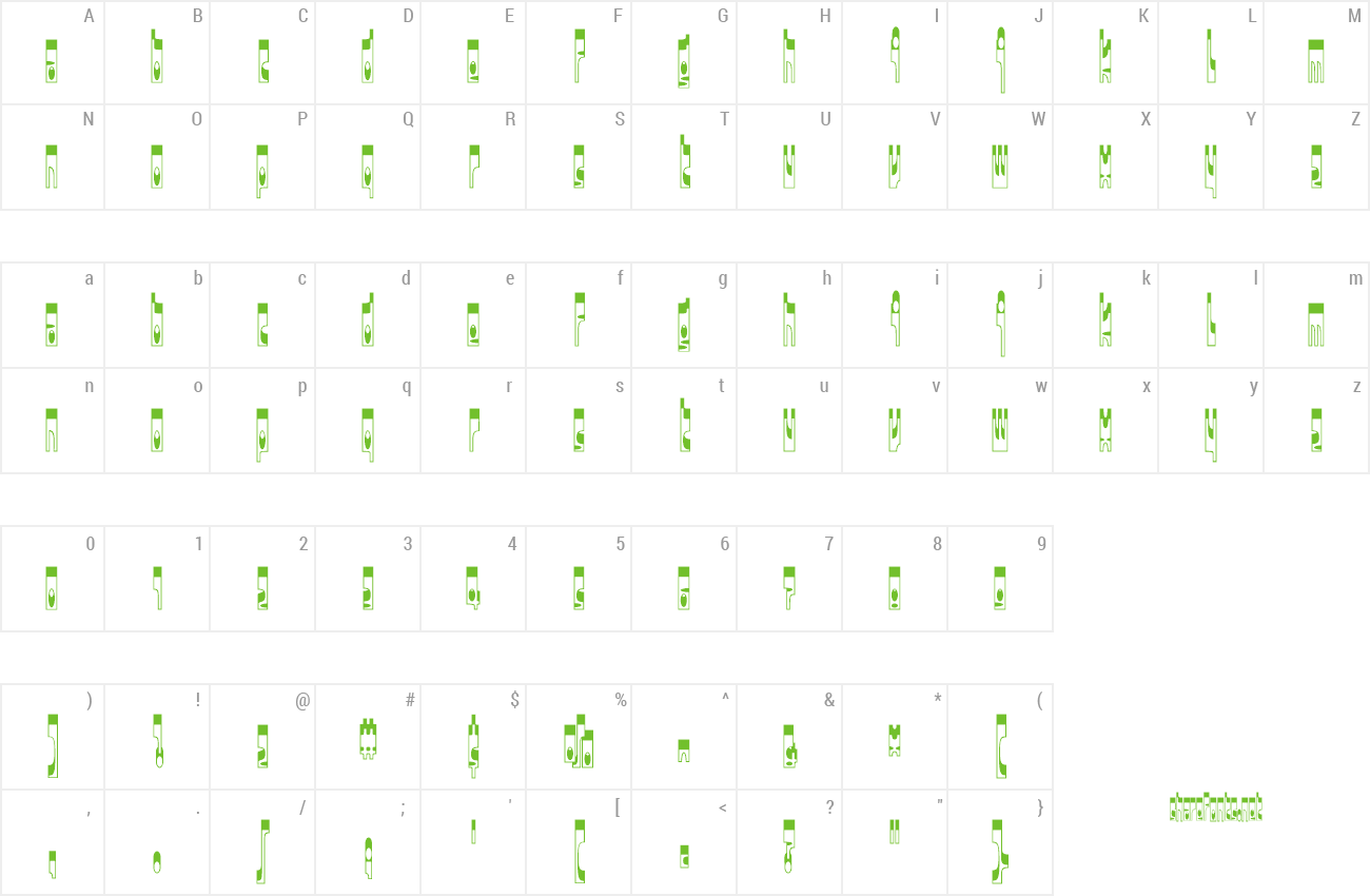 Font Darkside preview