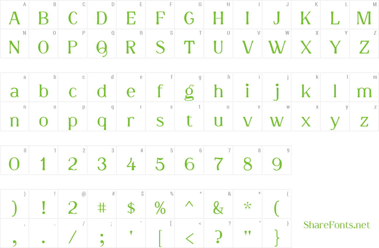 Font DavidFarewell preview