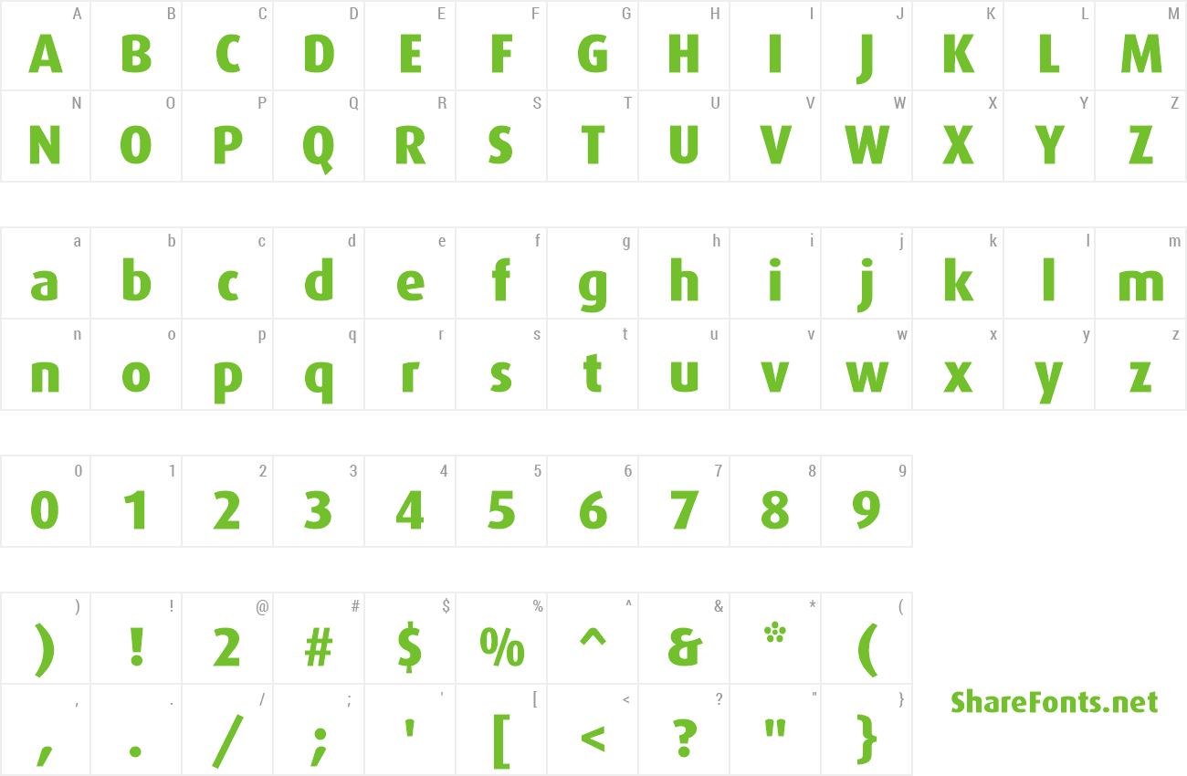 Font Dax-ExtraBold preview