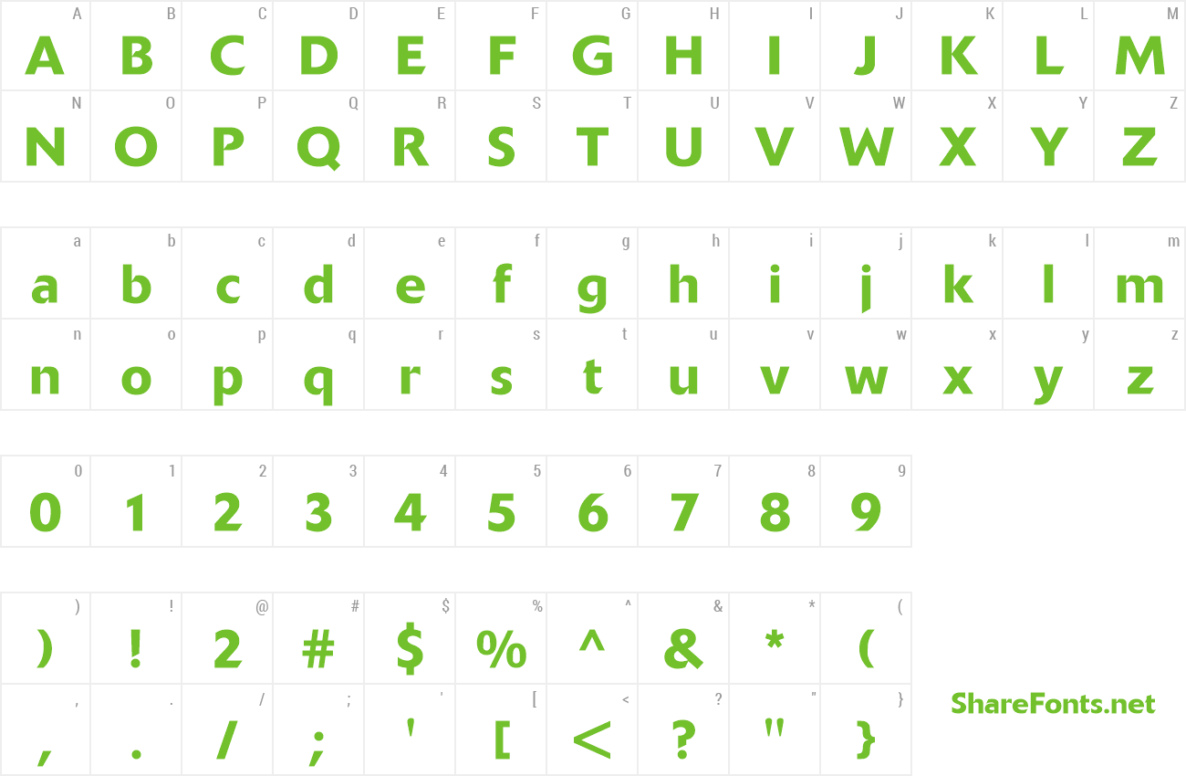 Font DeltaJaeger-Medium preview