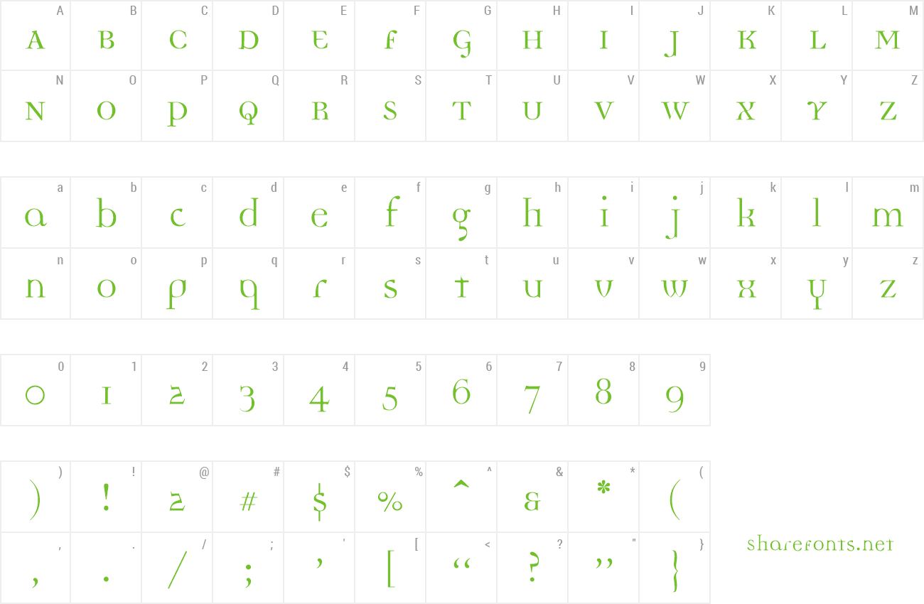 Font Democratica preview