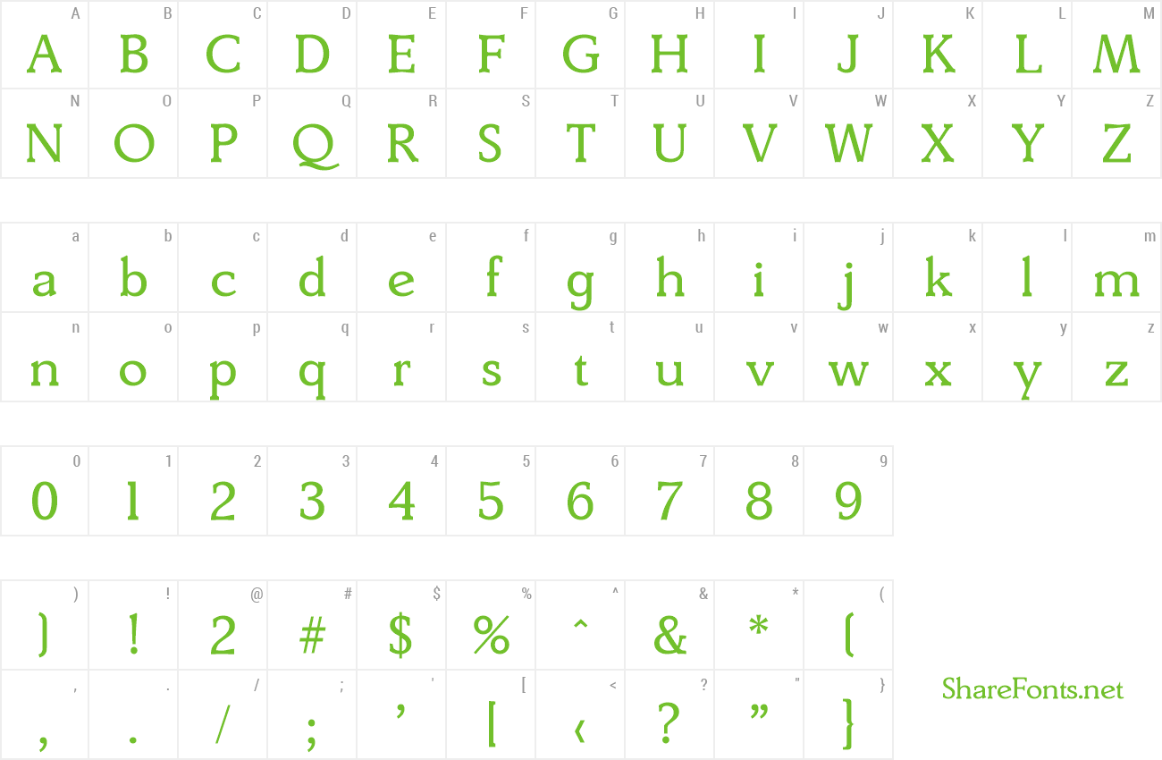 Font Derringer-Serial preview