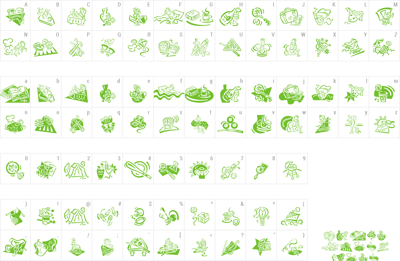 Font DF Diversions LET preview