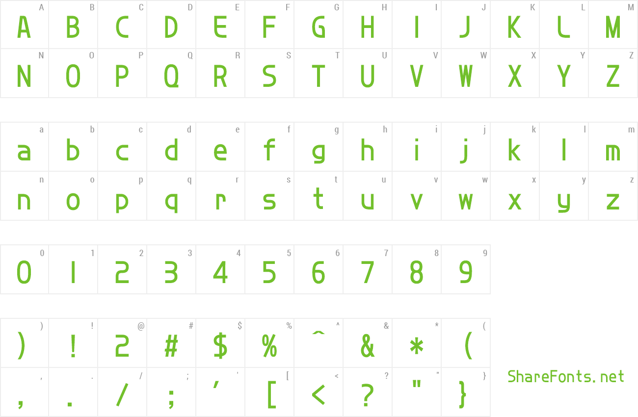Font DFHuaZongW5U-B5 preview