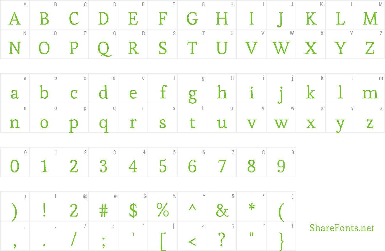 Font Esteban preview