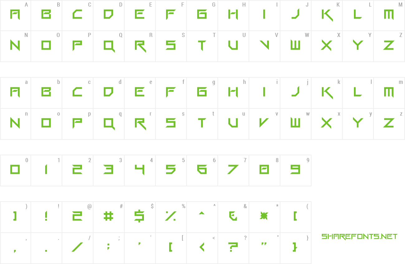 Font Gang Wolfik Blade preview