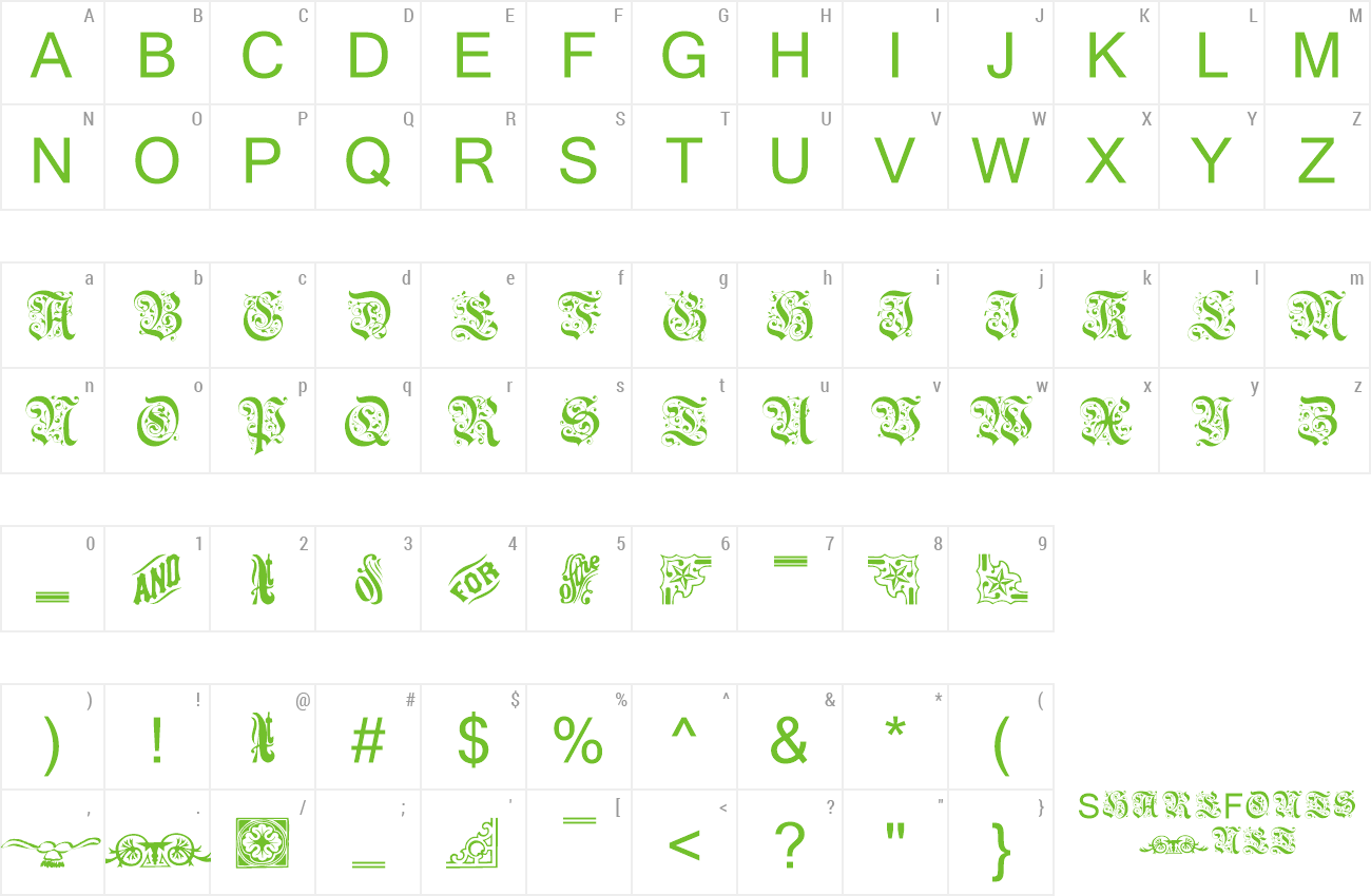 Font Griffin Two preview