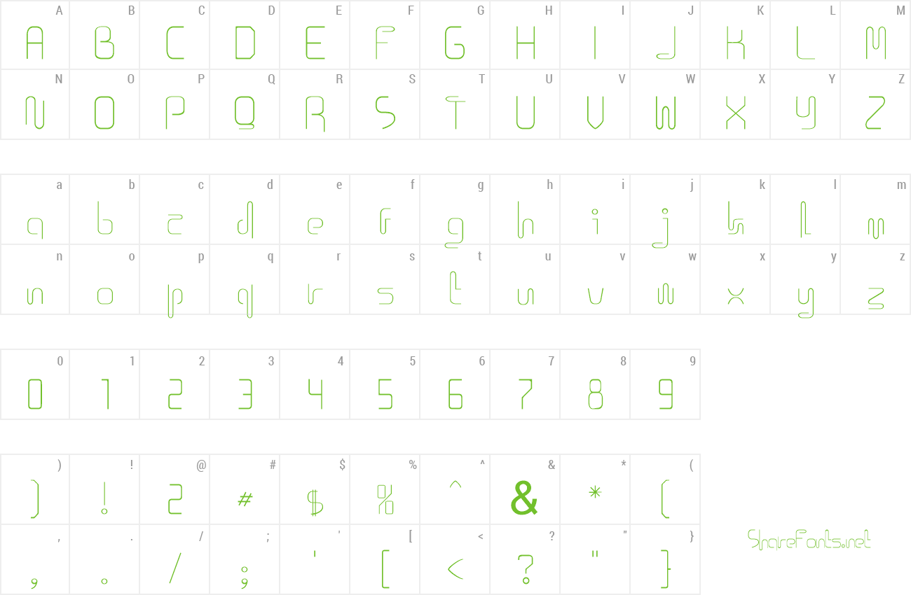 Font Icklips preview