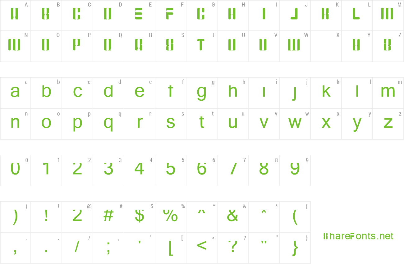 Font Jacqueline preview