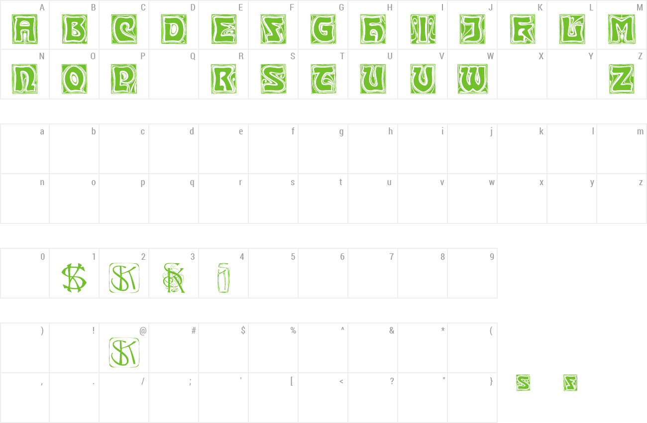 Font Kinigstein preview