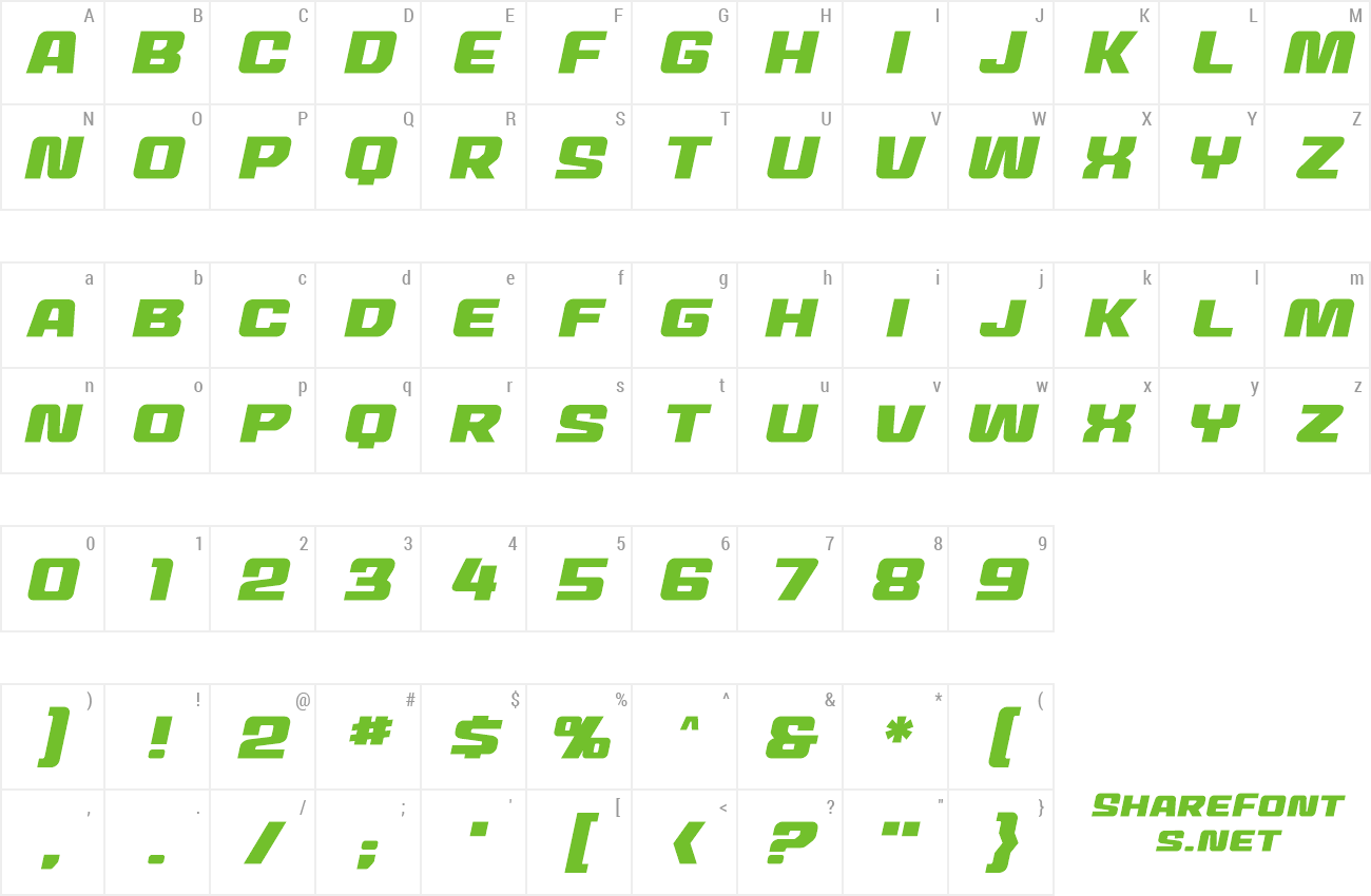 Font Mech Effects 2 preview