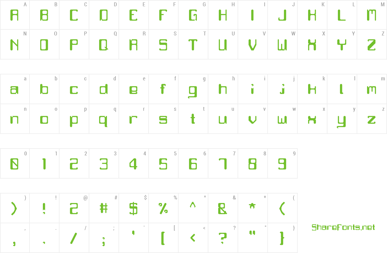 Font Moonbyte preview