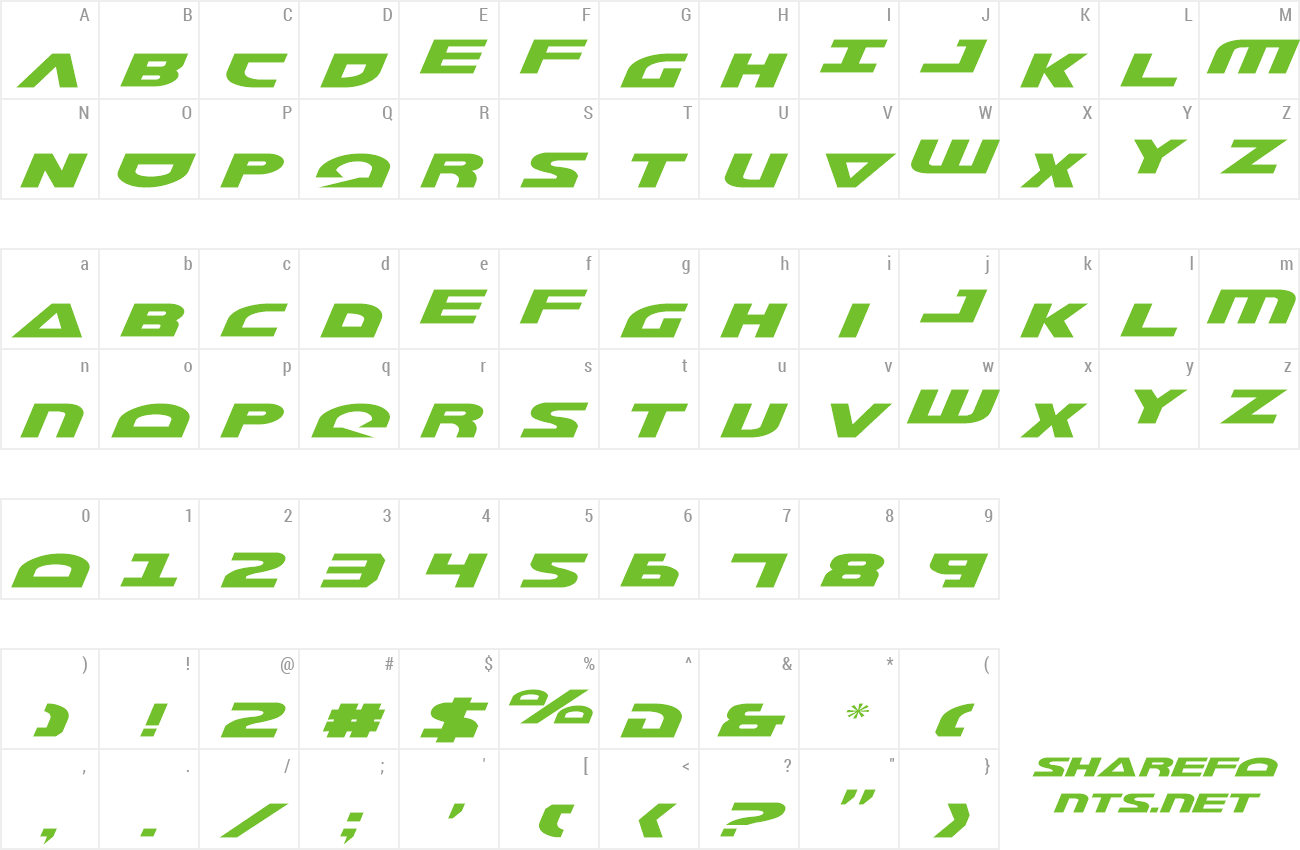 Font Morse NK Italic preview