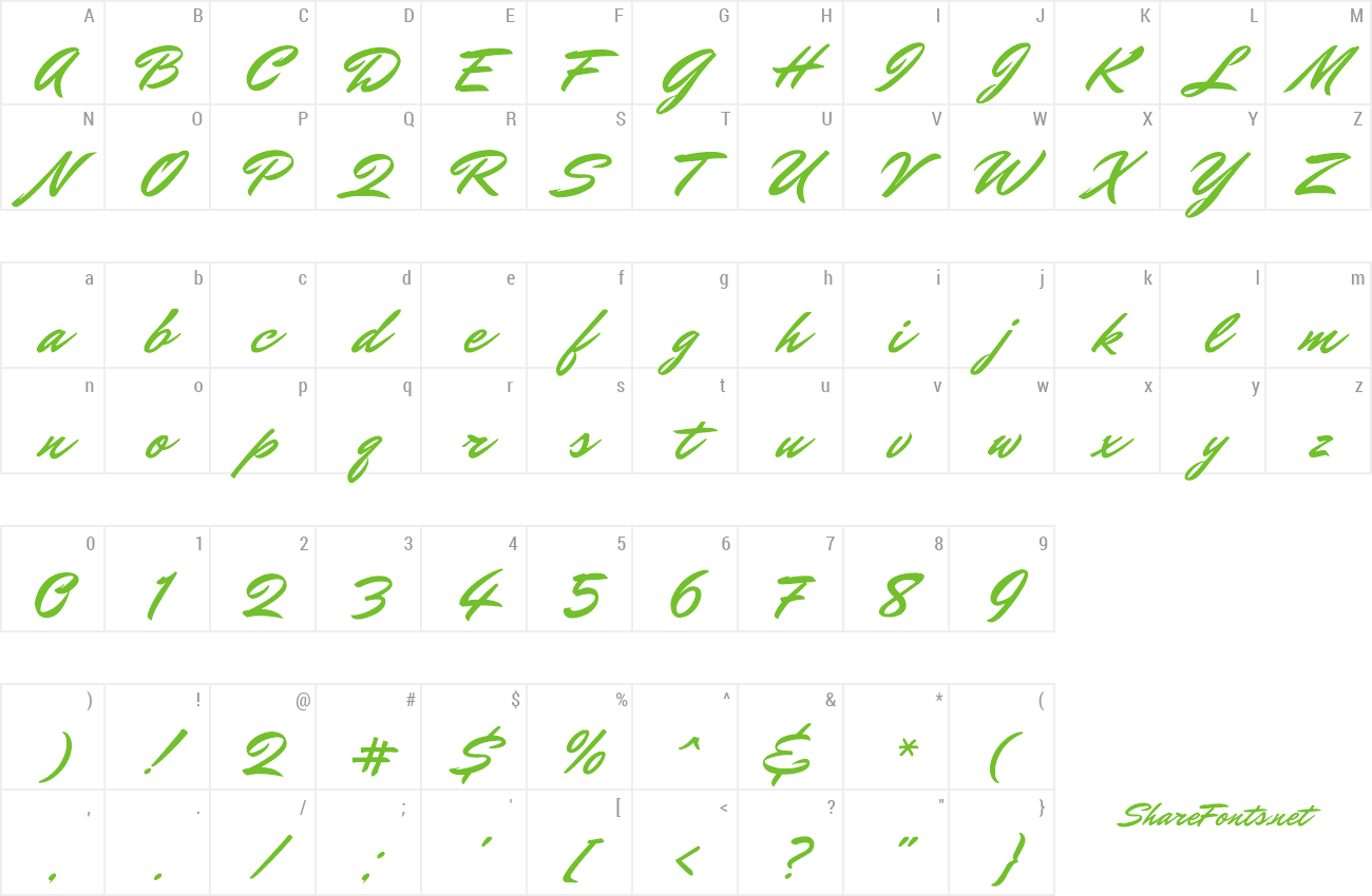 Font Mr Dafoe preview