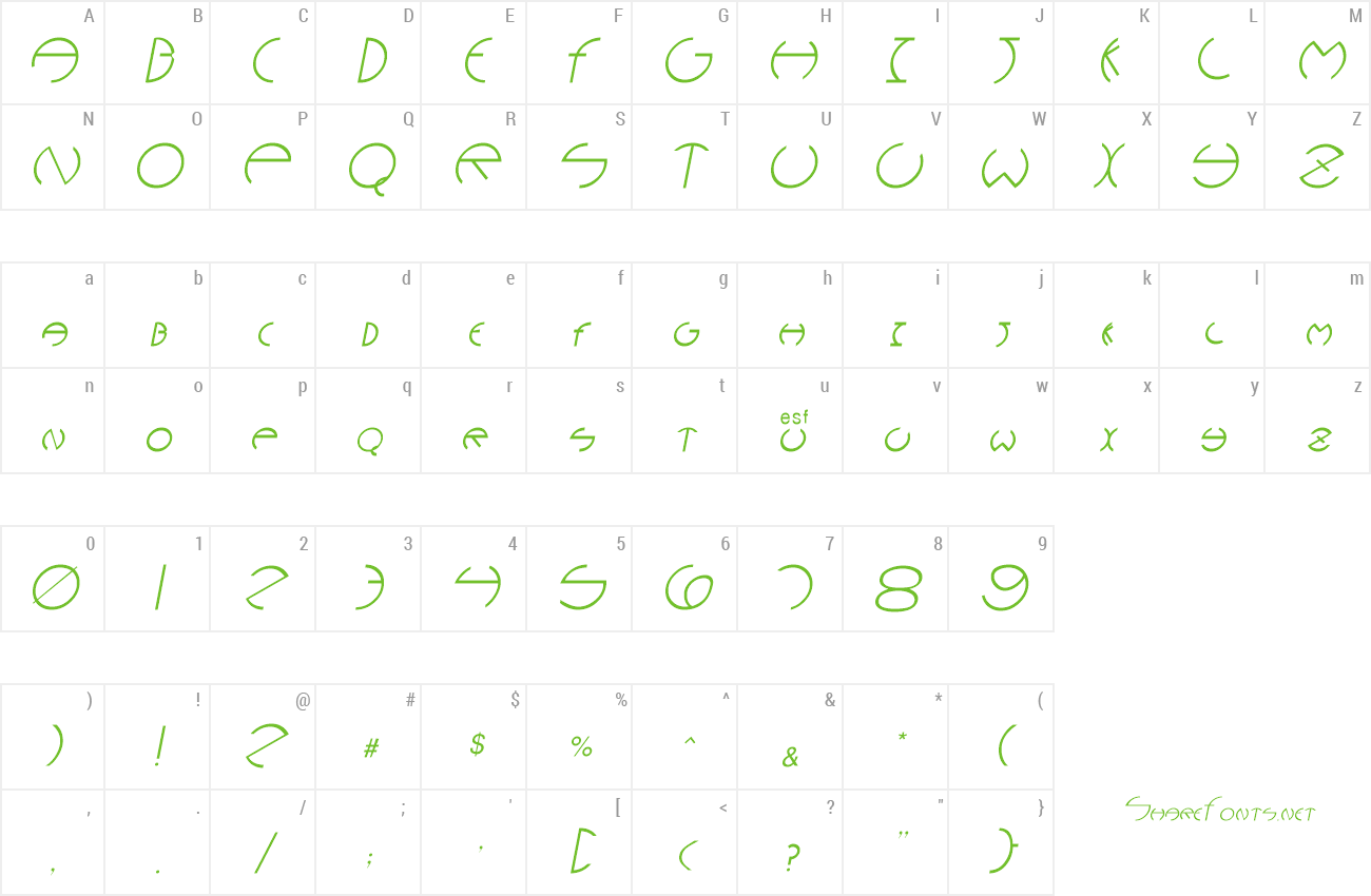 Font Narcosis preview