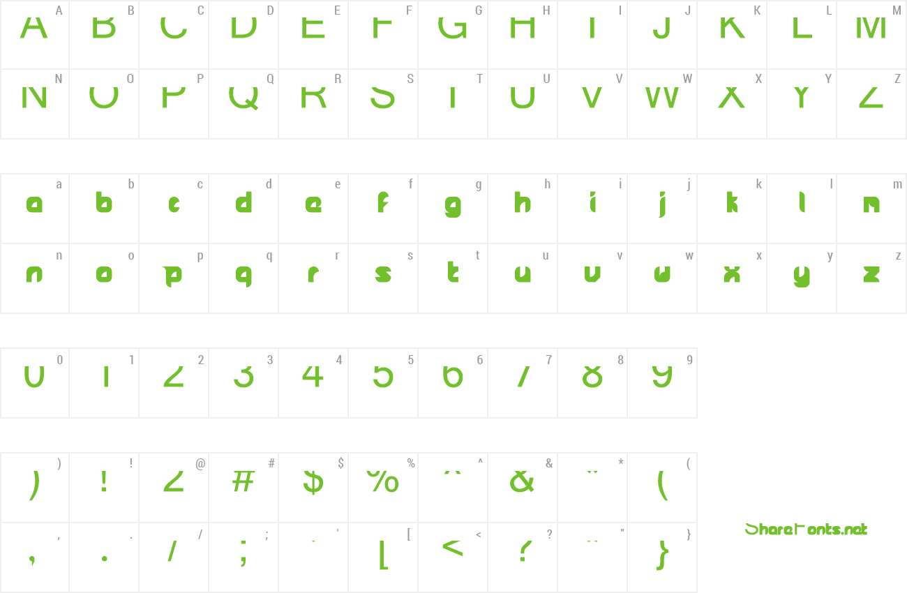 Font phasor preview