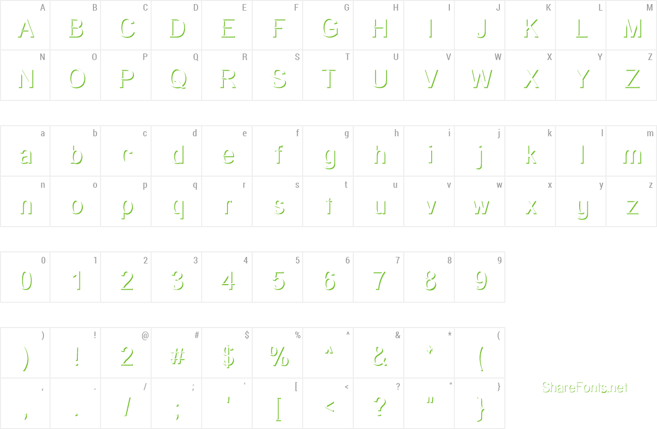 Font Primary Elector preview