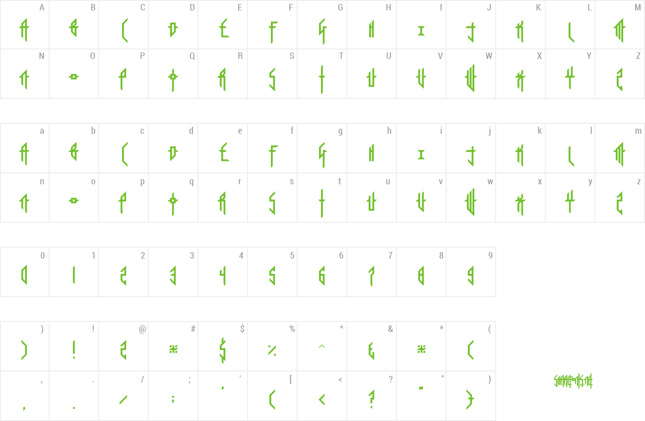 Font Sorrier Statements preview