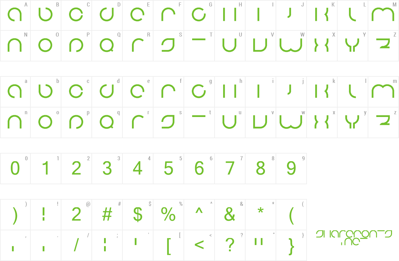 Font Spacerock Firstline preview