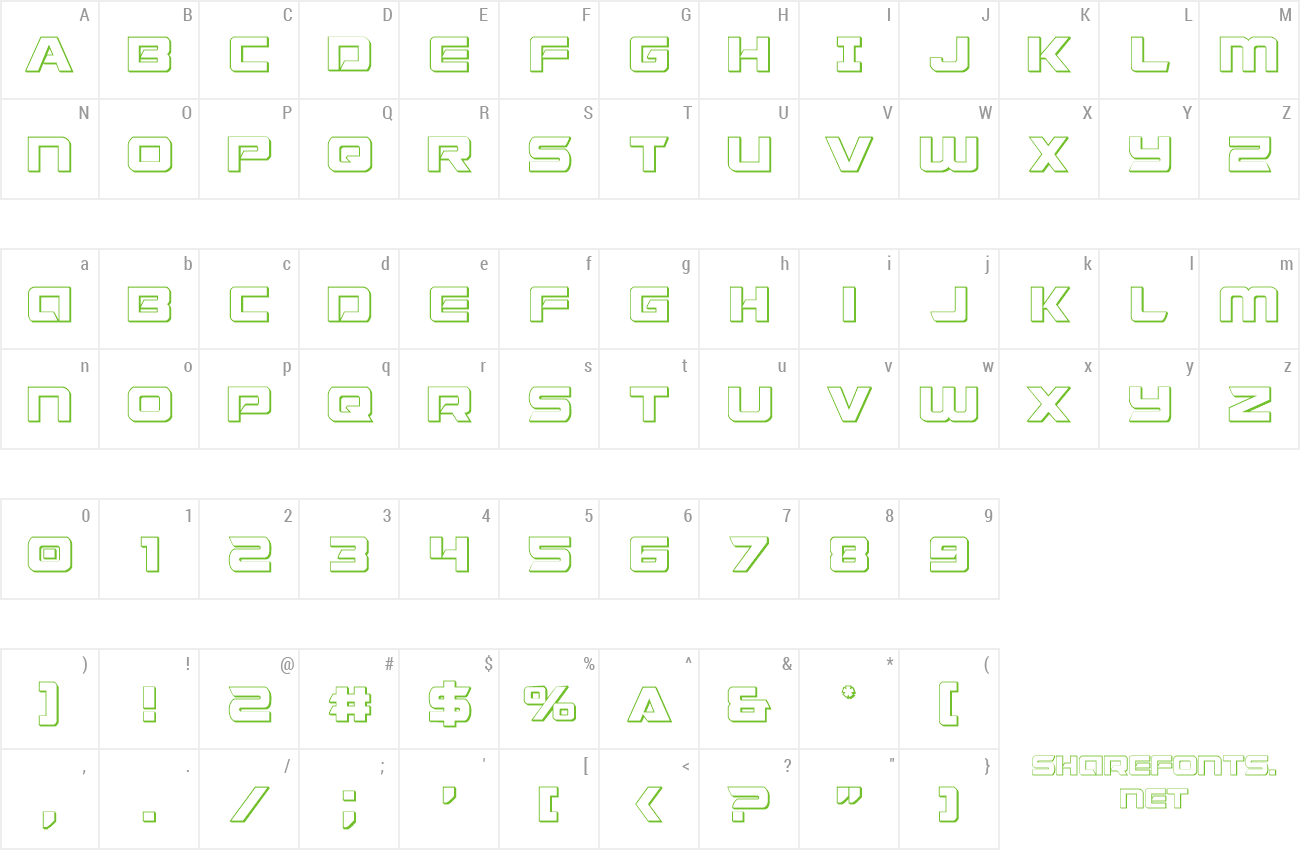 Font Starduster 3D preview