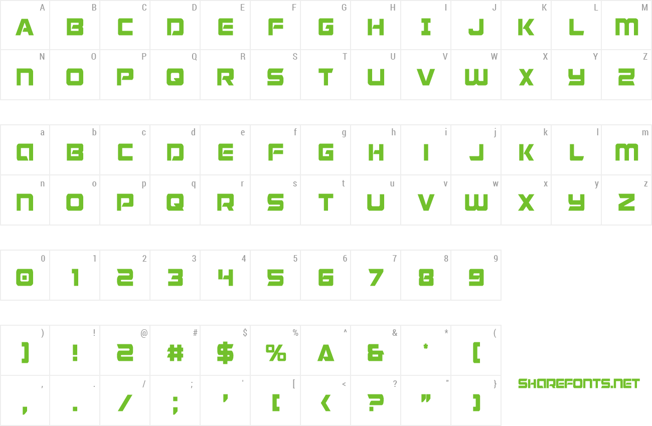 Font Starduster Condensed preview