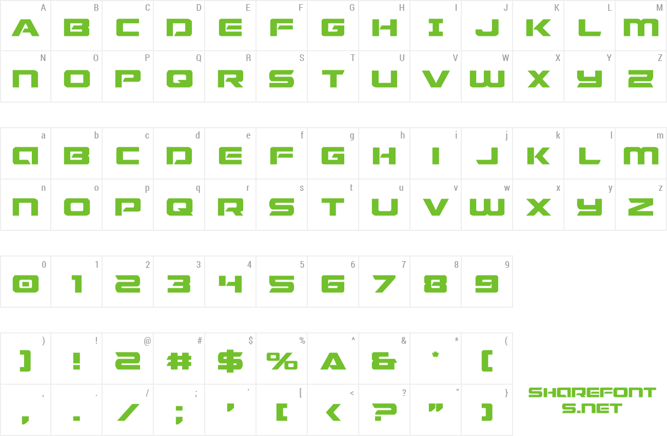 Font Starduster Expanded preview