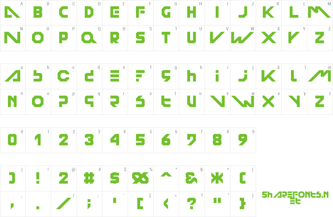 Font Surrender Everything Bold Square preview