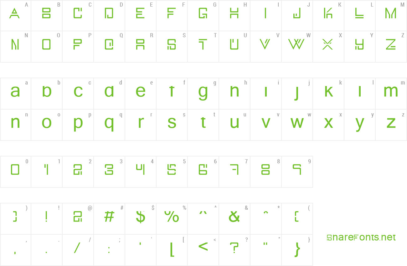 Font TinTron2 preview